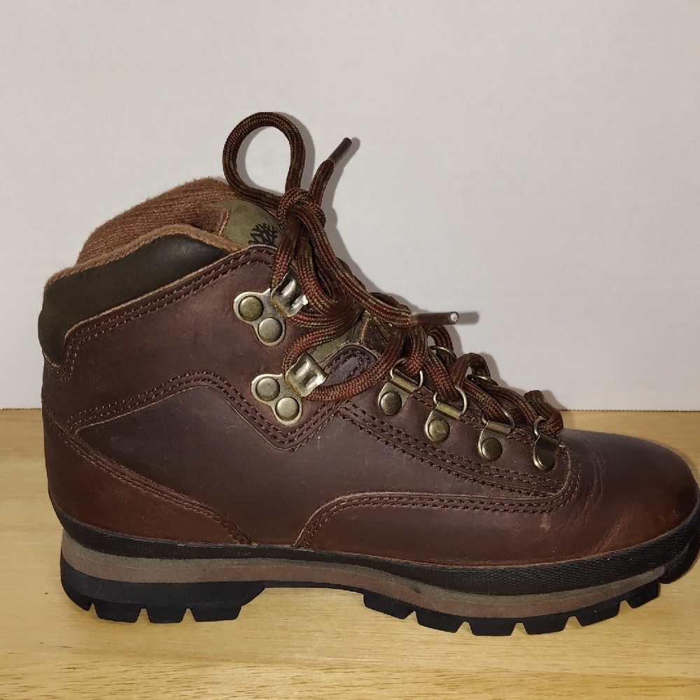 Timberland Euro Hiker boots in brown leather Womens 6.5 - Picture 7 of 13